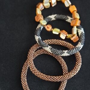 Elegant Beaded Bracelet Set